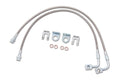 Zone Offroad 07-18 Jeep Wrangler JK Front 4-6in Stainless Brake Lines