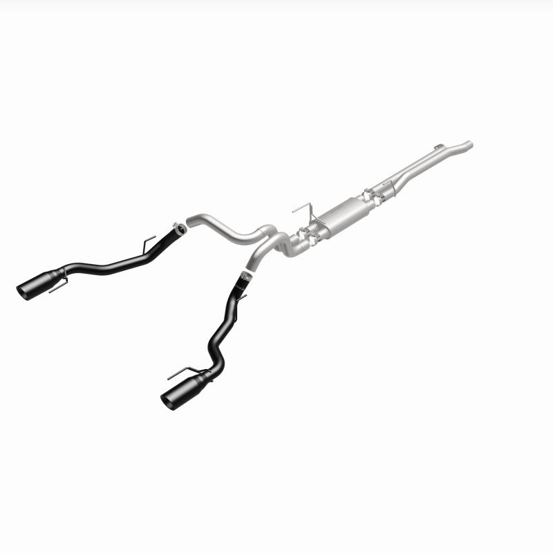 MagnaFlow SYS Cat-Back 2017 Ford F-150 Raptor 3.5L Dual Black Coated 3in Tips