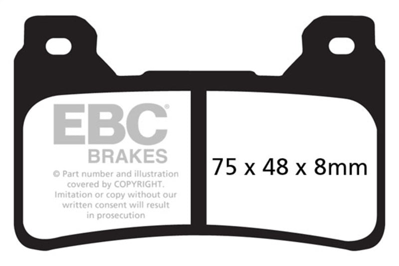 EBC 05-06 Honda CBR 600 RR Front Left/Right Sintered HH/R Brake Pads