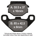 EBC 83-85 Kawasaki KX 125 Front Left/Right FA-SFA-X Brake Pads
