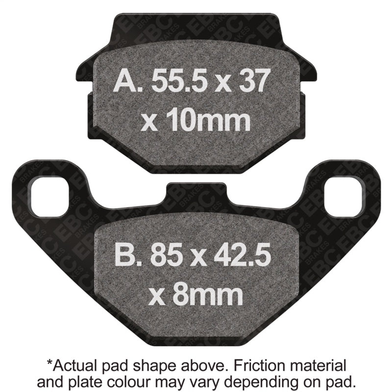 EBC 83-85 Kawasaki KX 125 Front Left/Right R Series Sintered Brake Pads