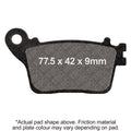 EBC 01-17 Honda CBR 600 RR Rear Right Sintered HH Brake Pads