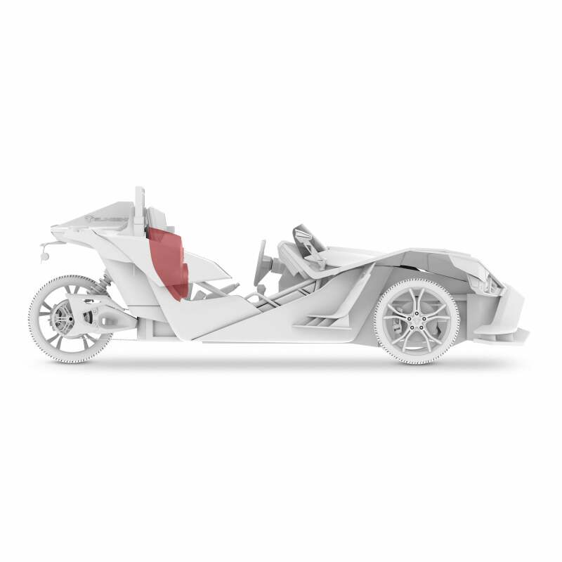 DS18 2015+ Polaris Slingshot Center Console Enclosure Fits 2x 6in & 2x 2.28in Speakers(Not Included)