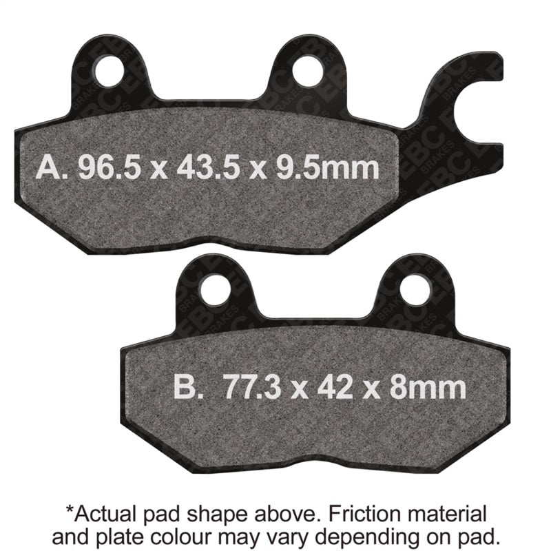 EBC 1992 Triumph Hinckley Daytona 750 3Cyl Front Left Sintered HH Brake Pads