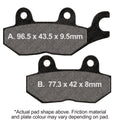 EBC 1992 Triumph Hinckley Daytona 750 3Cyl Front Left Sintered HH Brake Pads