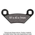 EBC 21-23 Polaris Sportsman 450 HO Front Left/Right FA-SFA-X Brake Pads