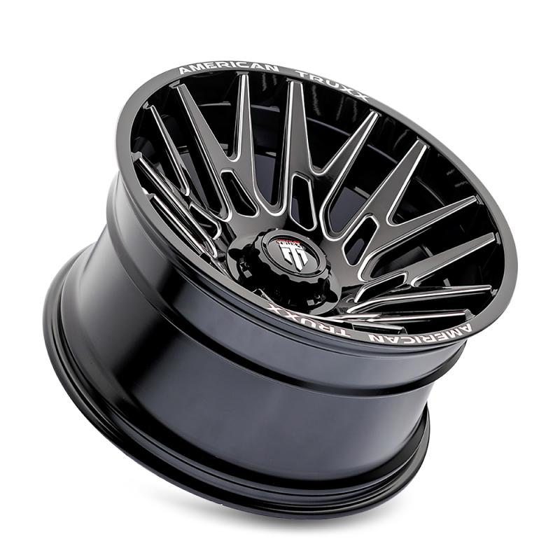 American Truxx AT1919 Evolution 22x12 / 6x135 BP / -44mm Offset / 87.1mm Hub Gls Blk Mill Wheel
