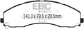 EBC 2017+ Ford F-450 Yellowstuff Front/Rear Brake Pads