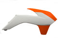 Acerbis 13-16 KTM SX125/150/ SX250/XC/ SX-F/XC-F/ EXC/XC-W/XCF-W Radiator Shroud - 16 Orange/White
