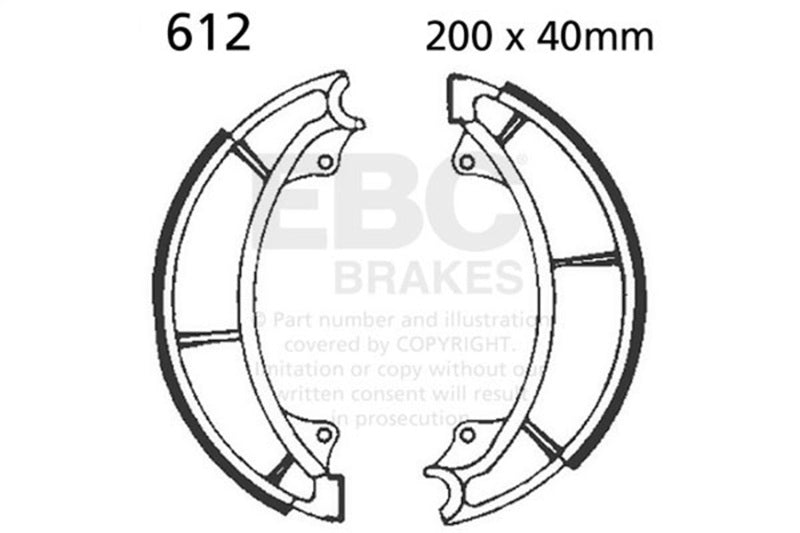 EBC 1985 Suzuki GS 300 LF Front Brake Shoe