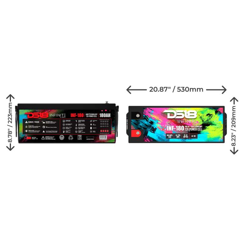 DS18 5000 Watts 180 AH Infinite AGM Power Cell Battery