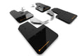 Rally Armor 21-25 Ford Bronco (Steel Bmpr + RR- NO Rptr/Sprt) Blk Mud Flap w/Cy Orange Logo