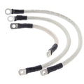 All Balls Racing 86-88 Harley-Davidson FLST Heritage Softail Battery Cable Kit Clear