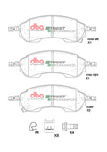 DBA 2022+ Ford Ranger Raptor 3.0TT SP Performance Rear Brake Pads