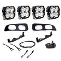 Baja Designs 2023+ Ford SD Squardon Pro 2.0 Dual Fog Pocket Kit Upfitter (Multi Patterns) - Clear