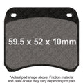 EBC 1974 Ducati 750 Sport (4 Bolt Fixing) Front Left FA-SFA-X Brake Pads
