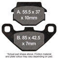 EBC 94-09 Kawasaki EX 500 Ninja Rear Left FA-SFA-TT-X Brake Pads