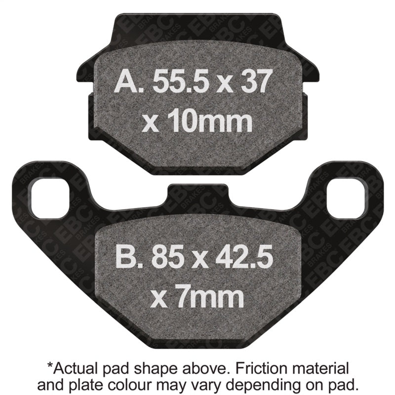EBC 94-09 Kawasaki EX 500 Ninja Rear Left FA-SFA-TT-X Brake Pads
