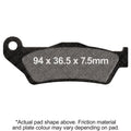 EBC 2005 Yamaha YBA 125 Enticer (3P41) Front Left/Right Sintered HH Brake Pads