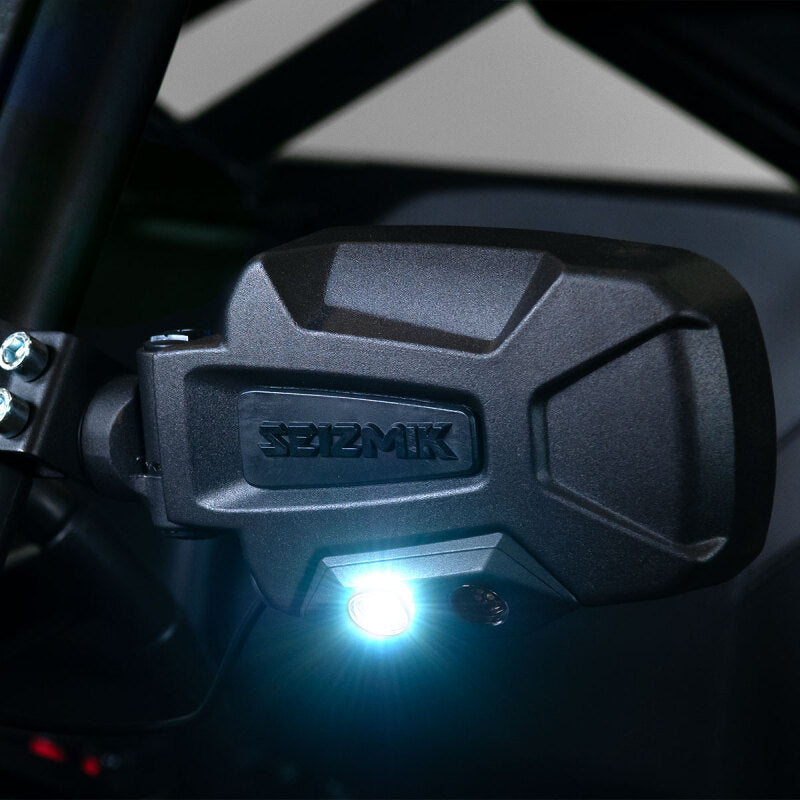 Seizmik 01+ ACat/ Hon/ Kaw/Pol/ Yam Pursuit Night Vision LED Sideview Mirror - 1.75 in. Clamp Pair