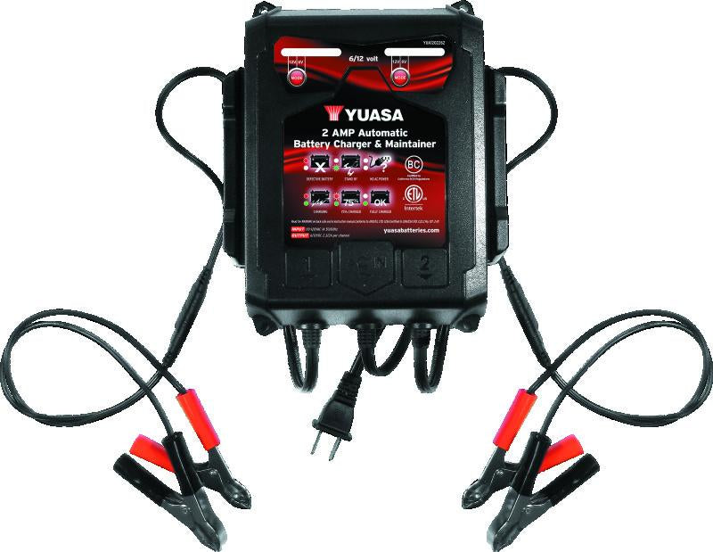 Yuasa 2 Amp Charger & Maintainer - 6V/12V