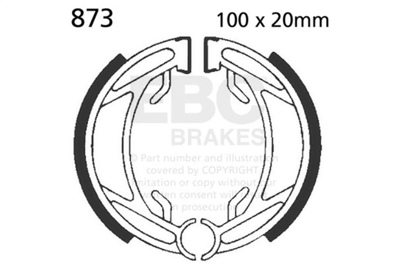 EBC 98-99 KTM 60 SX Rear Brake Shoe