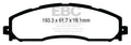 EBC 13+ Ford F250 (inc Super Duty) 6.2 (2WD) Yellowstuff Rear Brake Pads