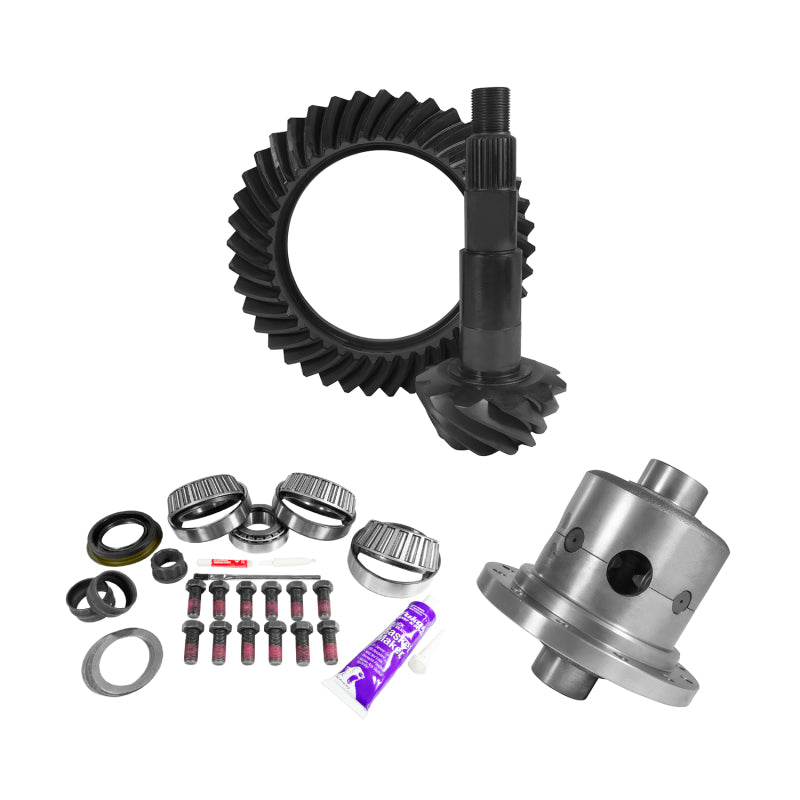 Yukon Gear 11.5in AAM 4.56 Rear Ring & Pinion Install Kit Positraction 4.375in OD Pinion Bearing