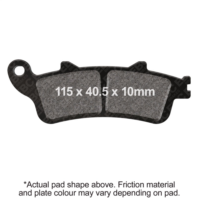 EBC 02-07 Honda VTX 1800 S Spoke Model Rear Left Semi-Sintered Vee Brake Pads