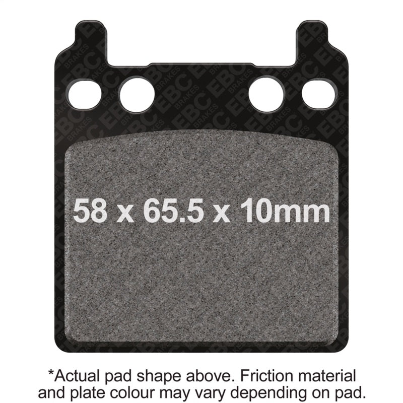 EBC 75-76 Honda CB 750 F Supersport Rear Left Semi-Sintered Vee Brake Pads