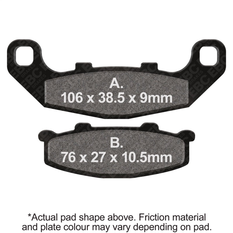 EBC 88-07 Kawasaki EX 250 Ninja Rear Left FA-SFA-TT-X Brake Pads