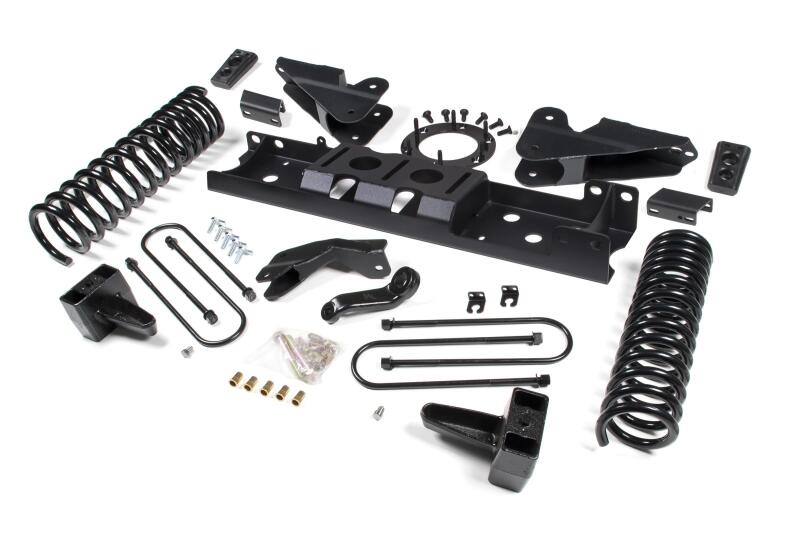Zone Offroad 2019 Ram 3500 4.5in Radius Arm Brkt 2in Rr Block w/ Overload 8-Bolt T-Case Nitro Shocks