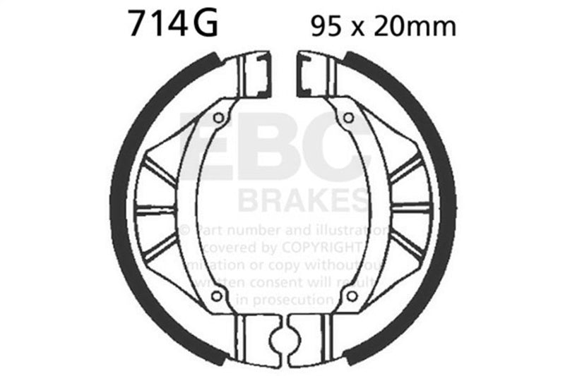 EBC 84-88 Kawasaki KDX 80 Front Left Sintered HH/R Brake Pads