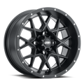 ITP Hurricane 14x7 / 4x137 BP / 5+2 Offset Matte Black Wheel