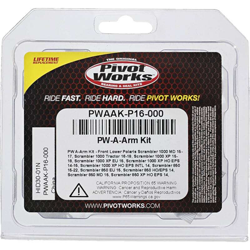 Pivot Works 2014 Polaris Sportsman 550 EPS A-Arm Kit - Front Lower 1 Kit Req Per Veh