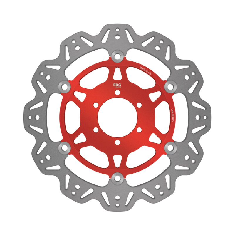 EBC 07-08 Ducati Monster 400 ie Japan Front Left/Right Vee Floating Red Rotor