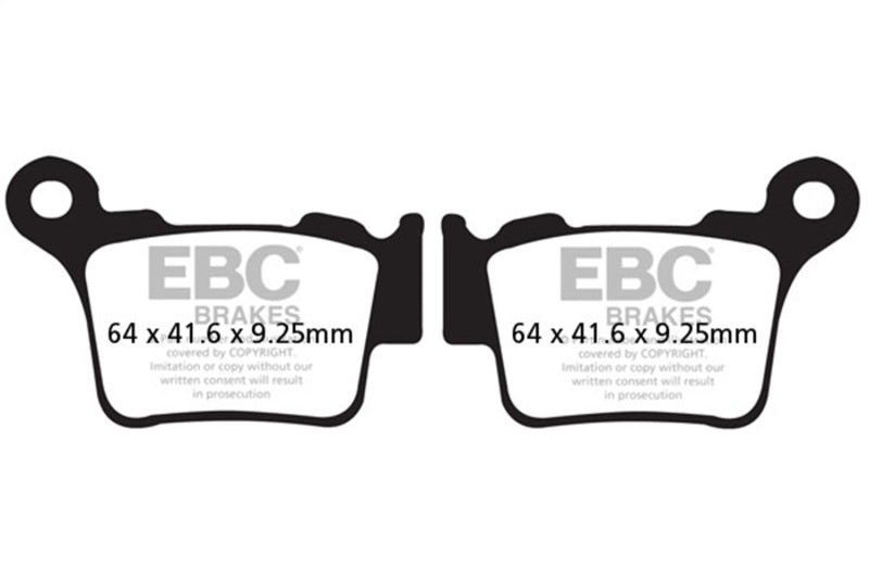 EBC 2023 Gas-Gas Pierer MC 65 (198 O/D F/Disc/180 O/D R/Disc 2T) Front Left FA-SFA-X Brake Pads