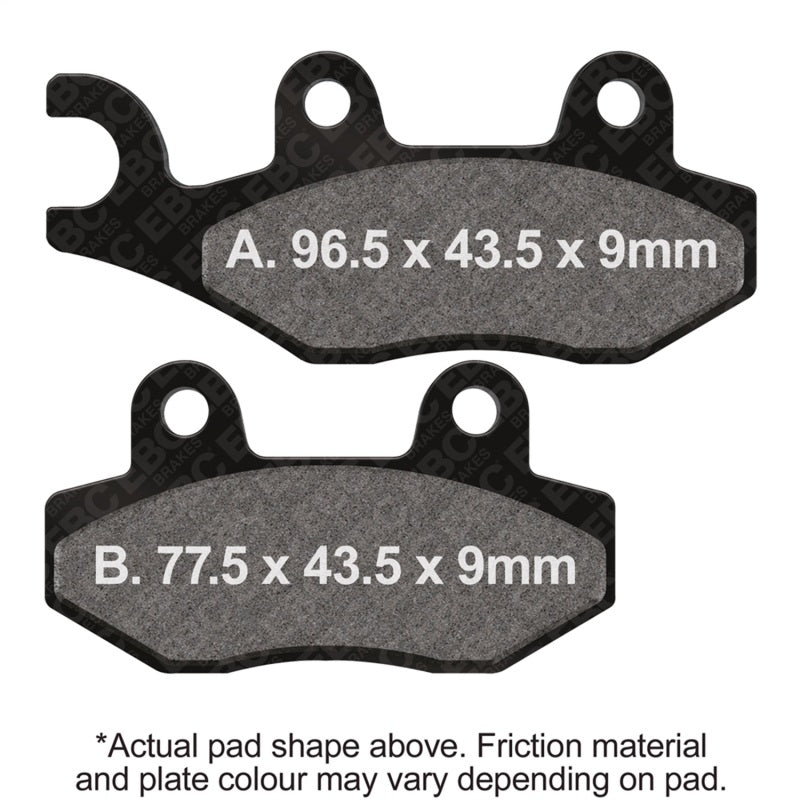 EBC 07-16 Suzuki AN 400 Burgman Front Left Sintered HH/R Brake Pads
