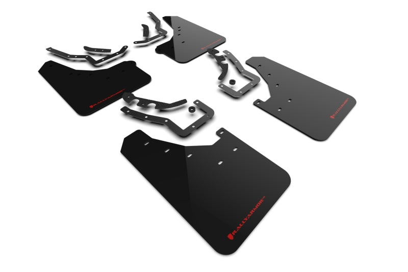 Rally Armor 24-26 Toyota Tacoma Gen 4 Black UR Mud Flap w/Red Logo