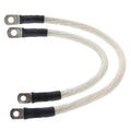 All Balls Racing 89-94 Harley-Davidson FXLR Low Rider Custom Battery Cable Kit Clear