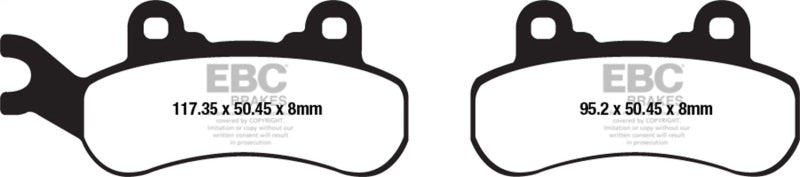 EBC 21-23 Can Am Commander 1000R All Models Front Right SXR Brake Pads