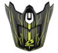 EVS T3 Pinner Visor - Black/ Hiviz Yellow