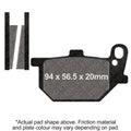 EBC 80-83 Yamaha XJ 650 Maxim Front Left/Right Semi-Sintered V Brake Pads