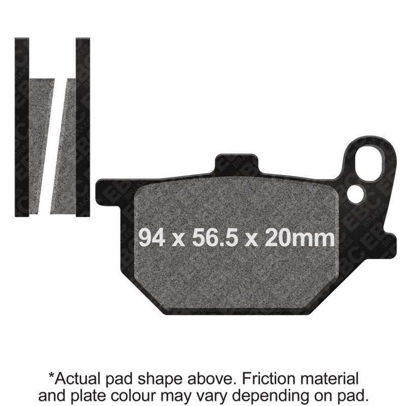 EBC 80-83 Yamaha XJ 650 Maxim Front Left/Right Semi-Sintered V Brake Pads