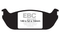 EBC 03-06 Lincoln Aviator 4.6 Yellowstuff Rear Brake Pads