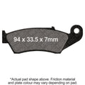 EBC 95-97 Honda CR 125 R Front Left/Right R Series Sintered Brake Pads