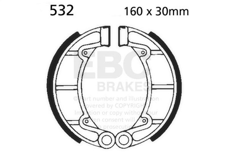 EBC 05-06 Yamaha YFM 250 Bruin Rear Left FA-SFA-TT-X Brake Pads