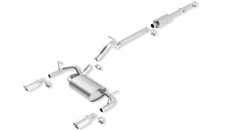 Borla 12-16 Jeep Wrangler JK 3.6L AT/MT 4Wheel 4dr Truck Single Split Rear Exit Catback Exhaust