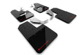 Rally Armor 21-25 Ford Bronco (Steel Bmpr + RB - NO Rptr/Sprt) Blk Mud Flap w/Red Logo