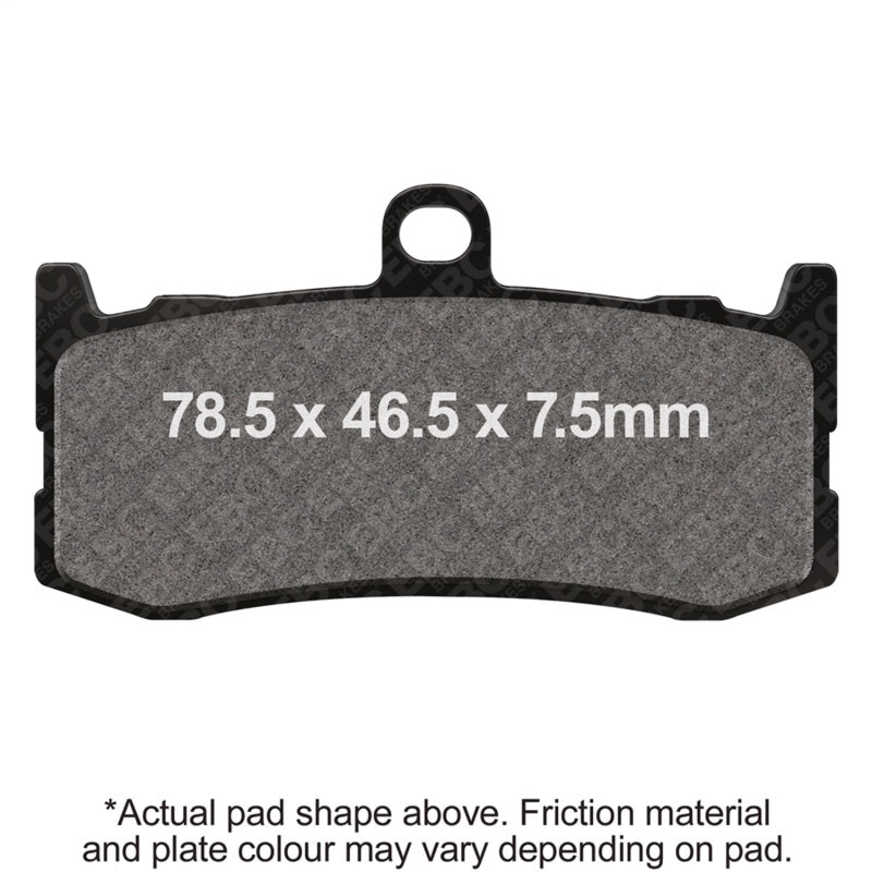 EBC 09-12 Triumph Hinckley Daytona 675 (w/Nissin MB Caliper) Frt Left/Right Sintered HH/R Brake Pads